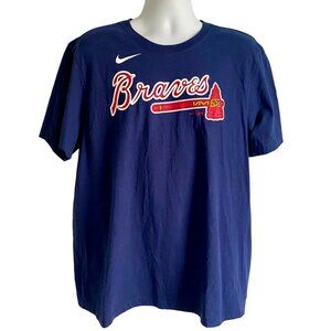 Nike MLB Atlanta Braves T-Shirt XL Navy Blue Freeman #5